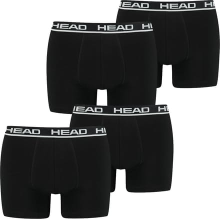 HEAD Heren Boxershorts HEAD BASIC BOXER 4er Pack Zwart XXL