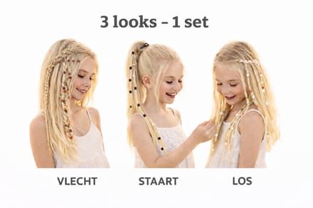 Micro Elastiek buisjes van Silicone & Shifter Tool – Haar Vlechtjes Set – Herbruikbaar – Voor Extensions & Styling