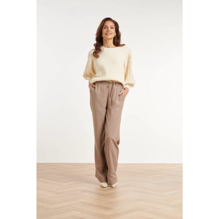 Smashed Lemon Soepelvallende broek met trekkoord |