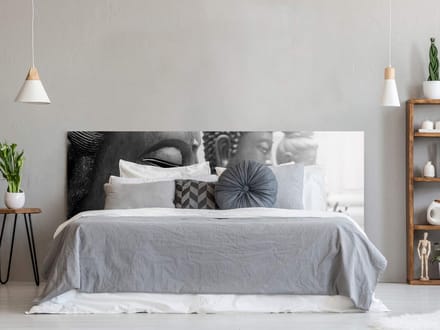 Hoofdeinde voor bed met Boeddhisme Print 150 x 60 cm PVC