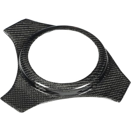 Echte Koolstofvezel Stuurwielhoes Glanzend Vervanging voor Mitsubishi Lancer Evolution EVO 7 8 9 black