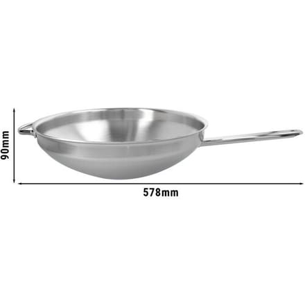 DEMEYERE APOLLO 7 - Wok met vlakke bodem - Ø 320mm - RVS