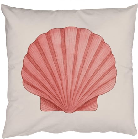 Sierkussens - Kussentjes Woonkamer - 40x40 cm - Schelp - Roze - Ribbels
