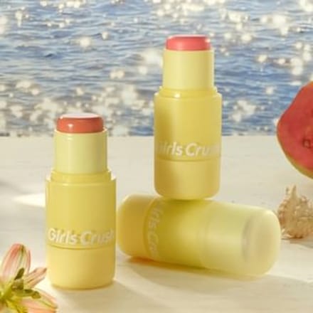 Girls Crush - Sunkissed Glow Collection Glossy & Matte Blusher Stick - 4 Colors #35 Mellow Glow - 4.2g