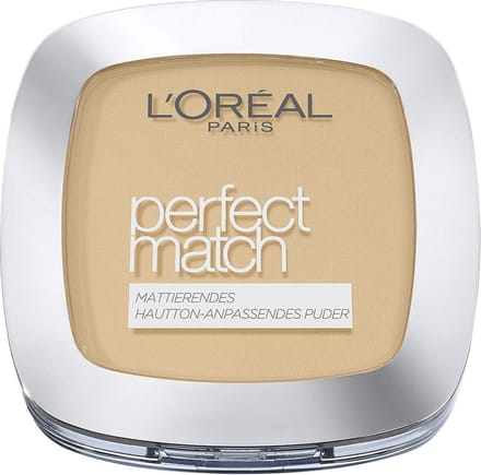 L’Oréal Paris True Match / Perfect Match Compact Powder – 3.D/3.W Golden Beige, 9 g