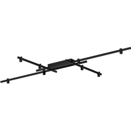 Wever & Ducré Lighting WEVER & DUCRÉ LED plafondlamp Trace Grid 1.0 zwart 927