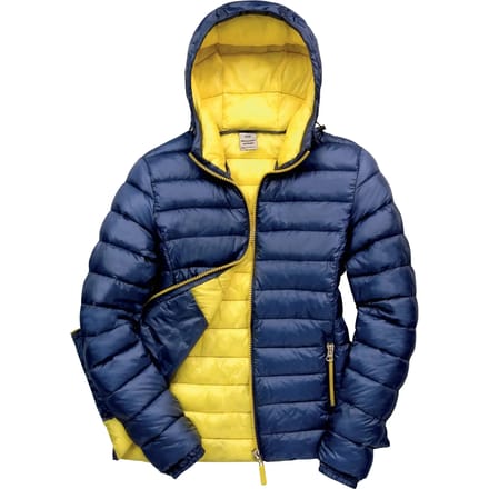 Result Women´s Snow Bird Hooded Jacket RT194F - NAVY/YELLOW - L