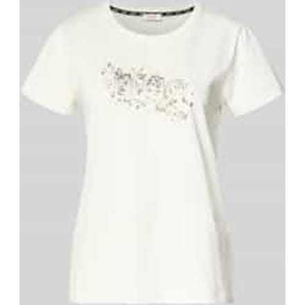 T-shirt met strass-steentjes