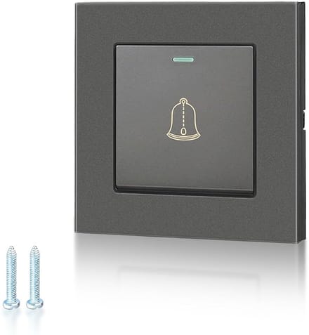 Waterdichte Buiten Deurbel Met Schakelaar 220-250V Grijs Inbouw