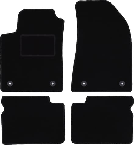 Zwarte veloursmatten voor: Fiat Bravo II hatchback (2007-2012)