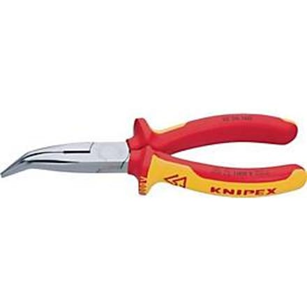 Plat-ronde tang L.200 mm, vorm 2, 40 graden, VDE-gecertificeerd, meerlaagse huls, KNIPEX