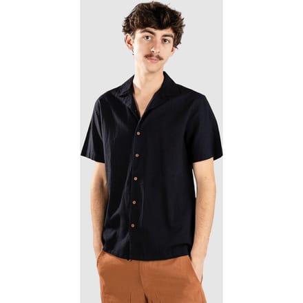 Anerkjendt Akleo Cot/Linen Shirt zwart