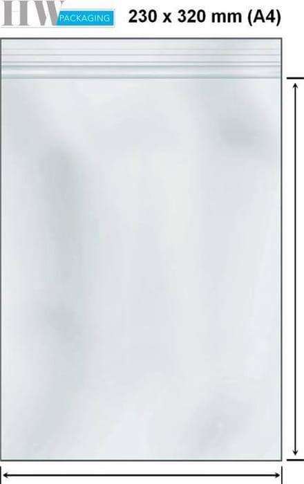 Gripzakjes 230 x 320 mm | A4 (100 stuks)