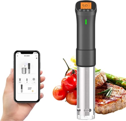 SCH® Sous vide stick - Vacumeermachine - Sous Vide - Zwart - 1cm x 7cm x 39