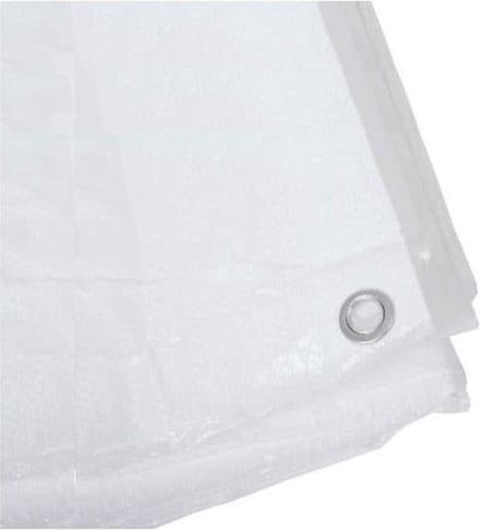 Afdekzeilen / dekkleden 100 g/m² - 6 m x 8 m - wit
