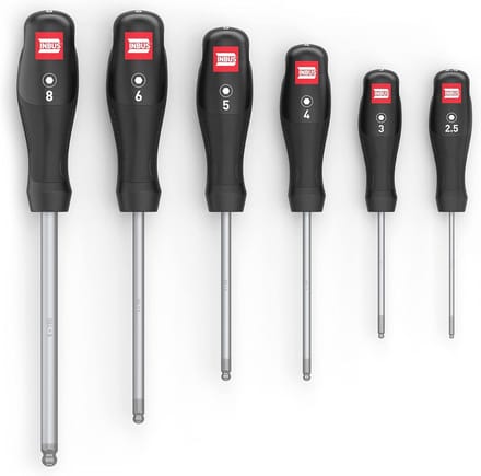 Schroevendraaier Set 6-delig met Kogelkop en HybridTouch, 2.5–8mm
