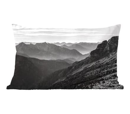 Sierkussens - Kussentjes Woonkamer - 60x40 cm - Bergen - Natuur - Mist
