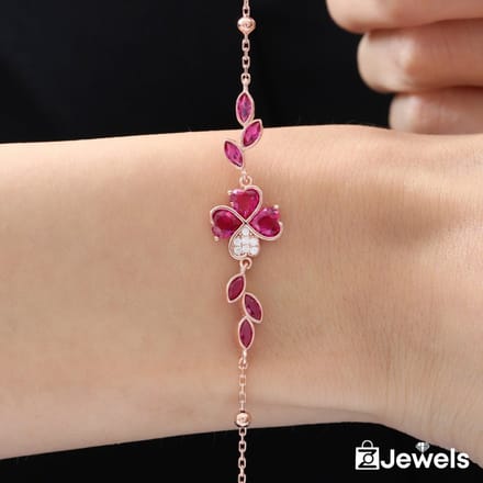 OZ Jewels – Klavertje Vier Armband – Verzilverd – Vrouwen – verstelbare