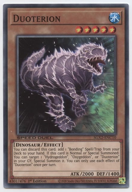 Speed Duel GX Kaartenset: Gemeenschappelijk - Eerste Editie Trading Card