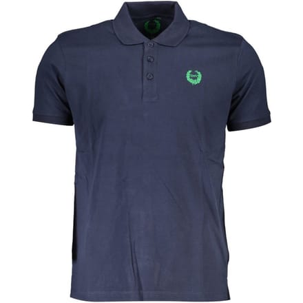 Gianmarco Venturi Blu Katoenen Heren Polo