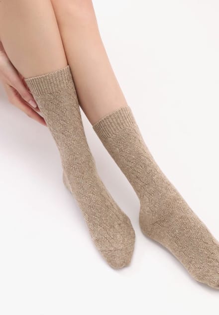 Oroblu Gwen Sok - Kleur Beige Melange - Maat 39-42