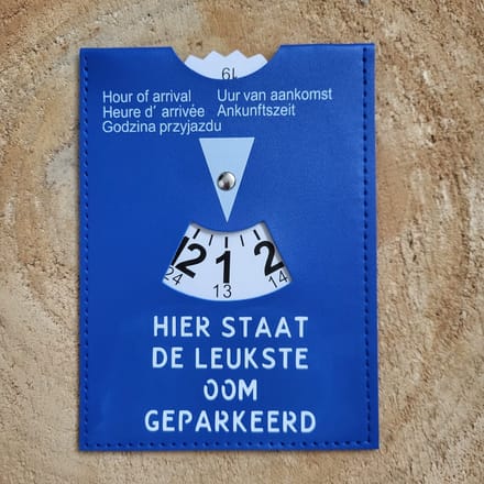 Parkeerschijf - Hier staat de leukste oom geparkeerd - Cadeau - Oom