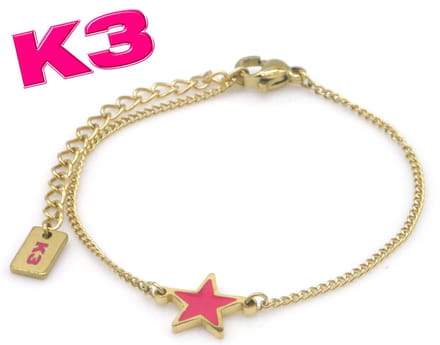K3 Armband met Ster Bedel - Goudkleurig RVS - K3 merchandise - K3 sieraden