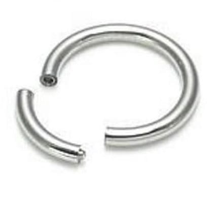 Titanium Segment Ring 10 mm ( 2.0 mm dik) met Scharnier – RH-Jewelry [High Quality Piercing]