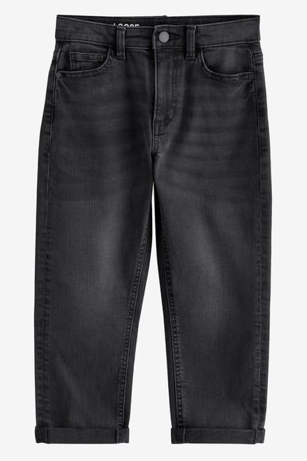 Next - Jongens - Stretchjeans met ruimvallende pasvorm - Zwart