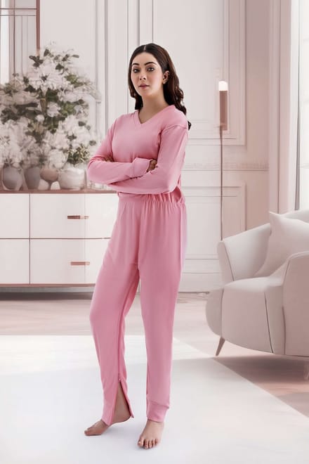 Hansop pyjama | rugrits & beenrits | Nachthemd | Lange mouwen | Plukpak | Maat M