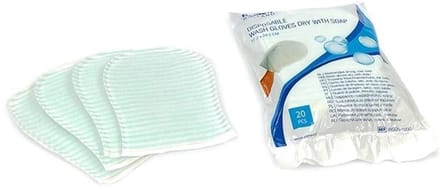 Romed washandjes droog, met zeep - Set van 10 doosjes Romed