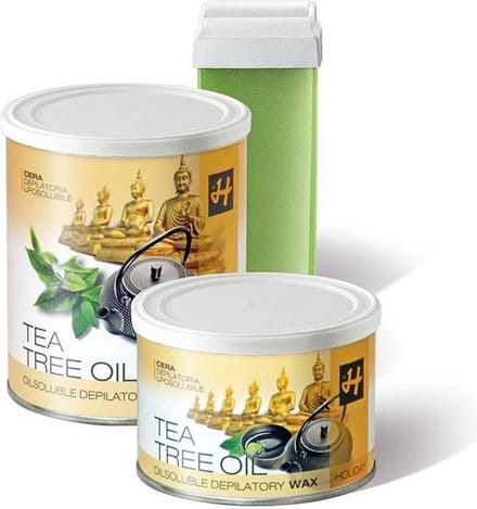 HOLIDAY STRIPWAX TEA TREE OIL | ONTHARINGSWAX | Can Stripwax Tea Tree oil 400 ML