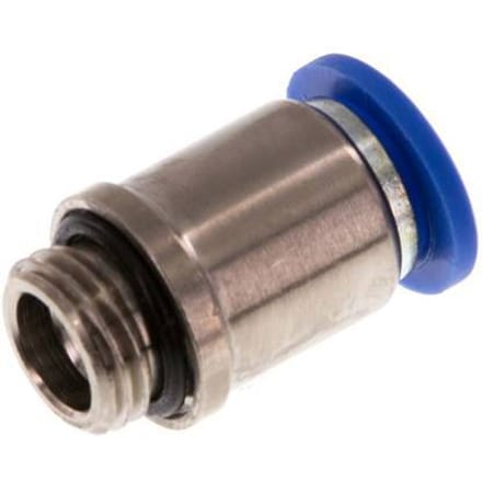 10mm x G1/4'' Messing/PA 66 Insteekfitting Buitendraad Binnenzeskant NBR [2 Stuks]