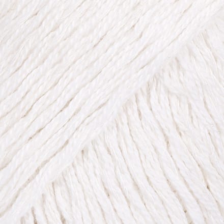 DROPS Belle Uni Colour - 01 wit - Katoen Garen