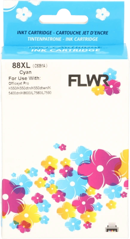 FLWR - Cartridges / HP 88XL / cyaan / Geschikt voor HP