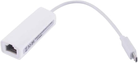 Ethernet Adapter - Lan Converter - Internet Verbinding - Micro USB 2.0 - 100 Mbps - Zwart