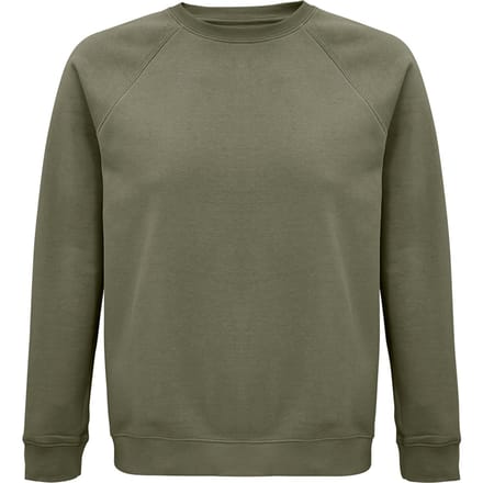 SOLS Unisex Adult Space Organic Raglan Sweatshirt (Khaki)