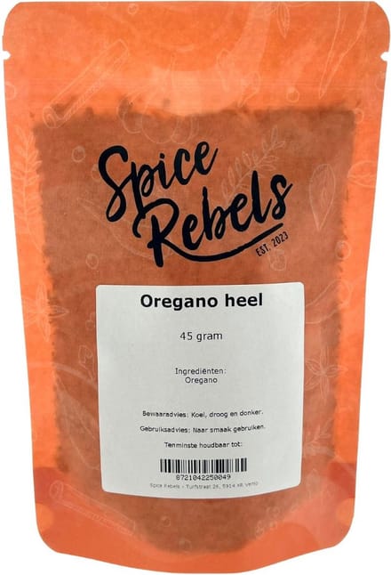 Spice Rebels - Oregano heel - zak 45 gram