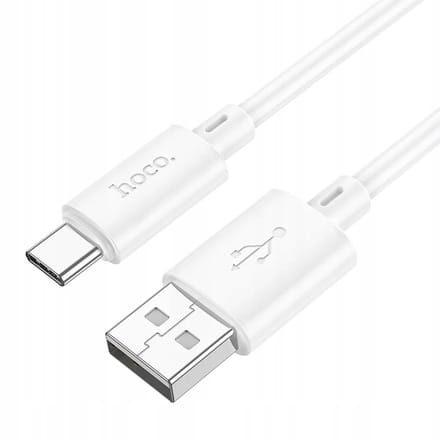 HOCO X88 USB-A - microUSB data- en oplaadkabel, 18W, 1m, Wit