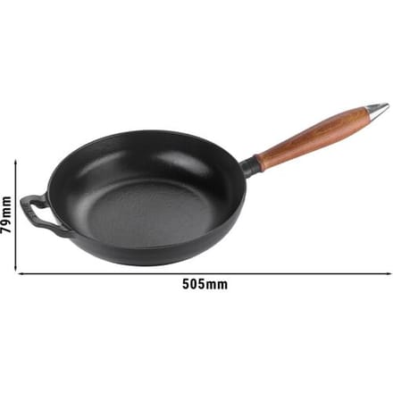 STAUB PANS - Koekenpan - Ø 240mm - Gietijzer - Zwart Rond