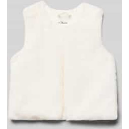 Regular fit gilet van imitatiebont met haakjessluiting