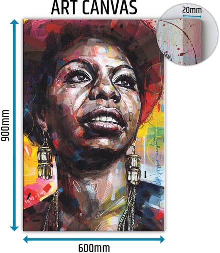Nina Simone canvas 60x90 cm