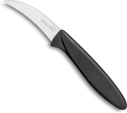 Déglon Gebogen schilmesje – ergonomisch – roestvrij staal – 7 cm – zwart