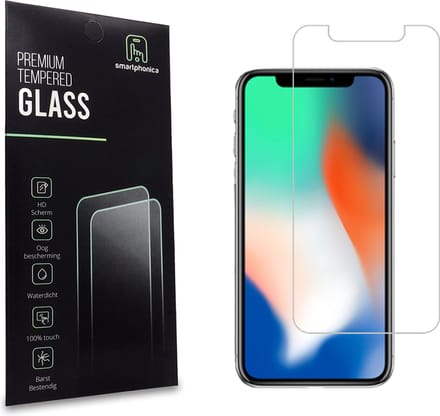 Smartphonica iPhone X/Xs screenprotector van glas met notch geschikt voor Apple iPhone X/10;Apple iPhone Xs