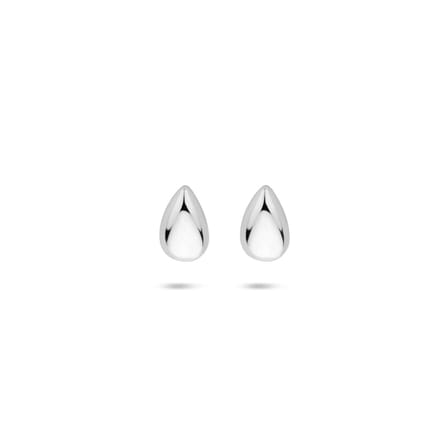 Zilveren gerhodineerde oorknoppen druppel 4,5 mm - 1340795