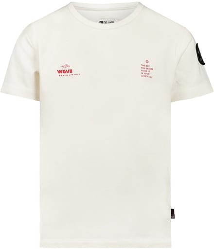 No Way Monday - Jongens T-shirt - Offwhite - Maat 128