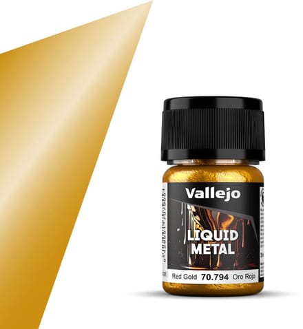 Vallejo Hobbyverf - 70794 Liquid Red Gold Verf potje - 35 ml