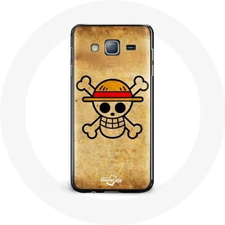 Coque pour Samsung Galaxy j3 2016 One Piece Manga Tete de Mort