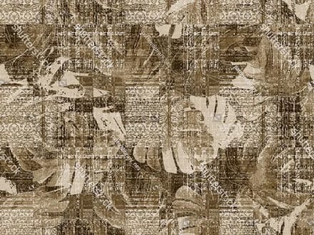 Vinyl | Vloerkleed vinyl | Leavy brown | 95x145 cm