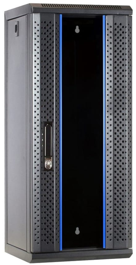 DSIT 10 inch 15U serverkast met glazen deur 312x310x752mm (BxDxH) - serverbehuizing - serverrack